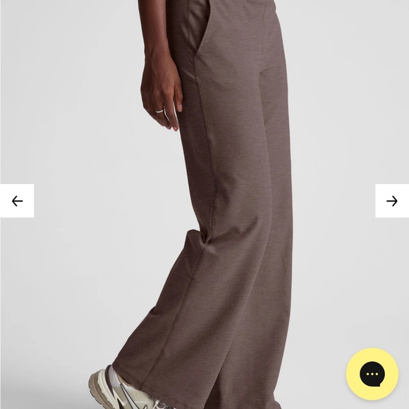 Sage Green Spacedye Laid Back Wide Leg Pant 31" - Picture 5 of 6